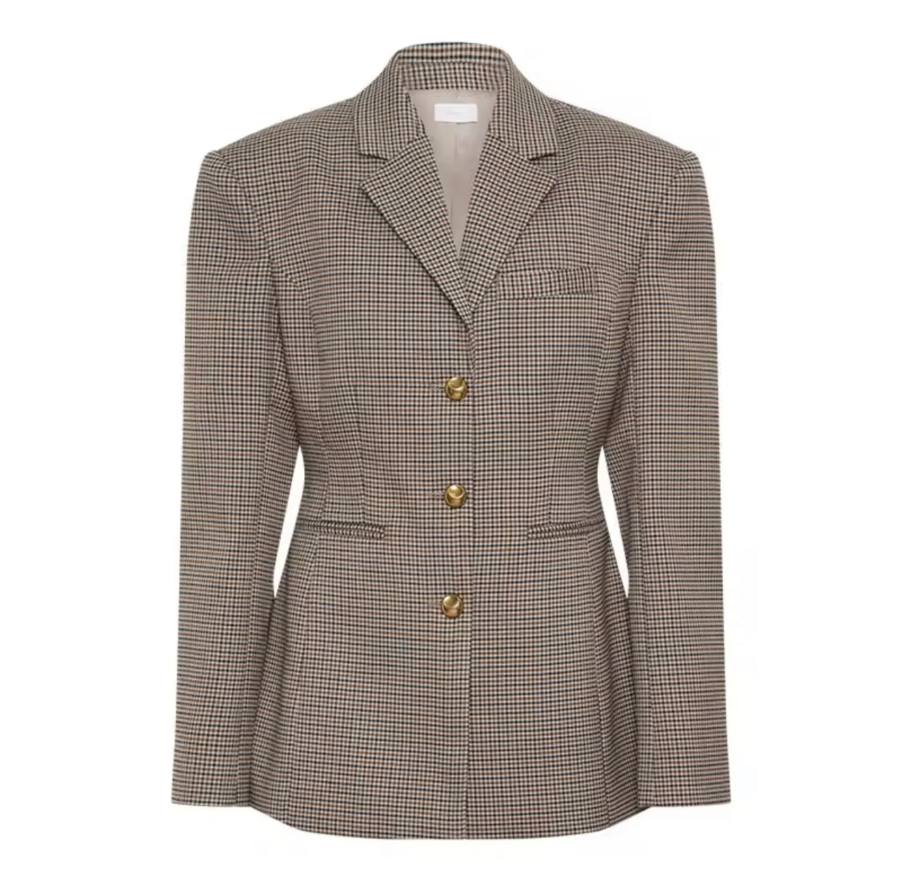 Selena Houndstooth Elegance Blazer