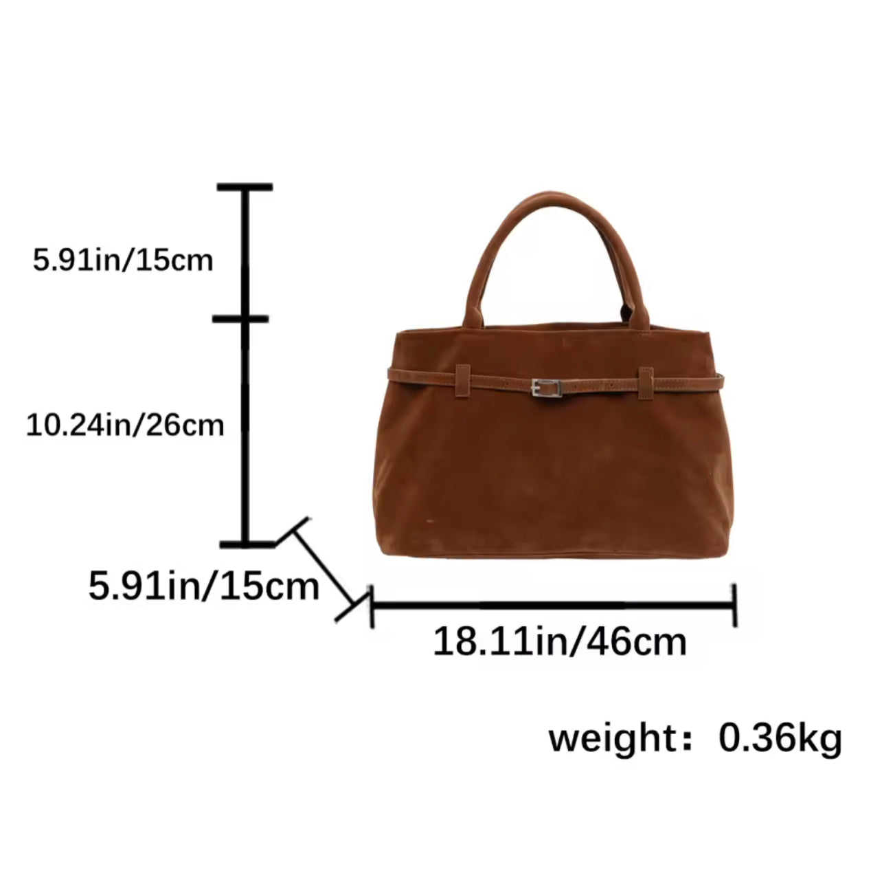 Valeria Wildleder Tasche