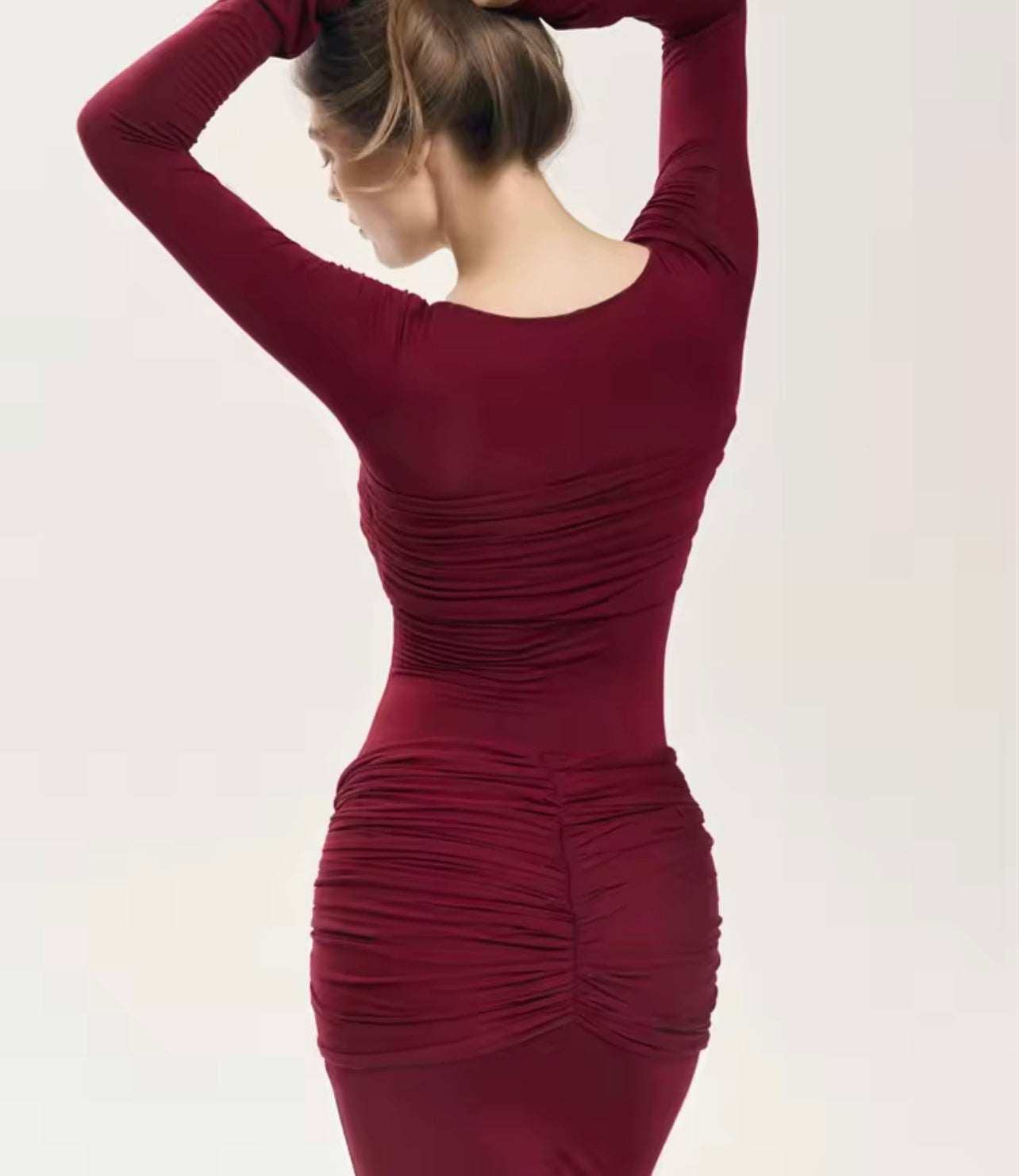 Tossy Plissee Maxi-Kleid