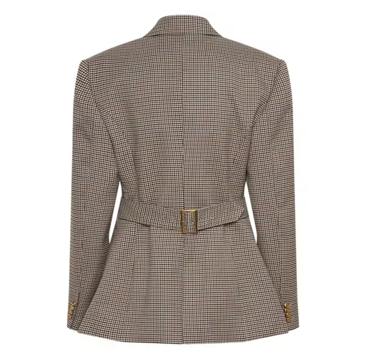 Selena Houndstooth Elegance Blazer