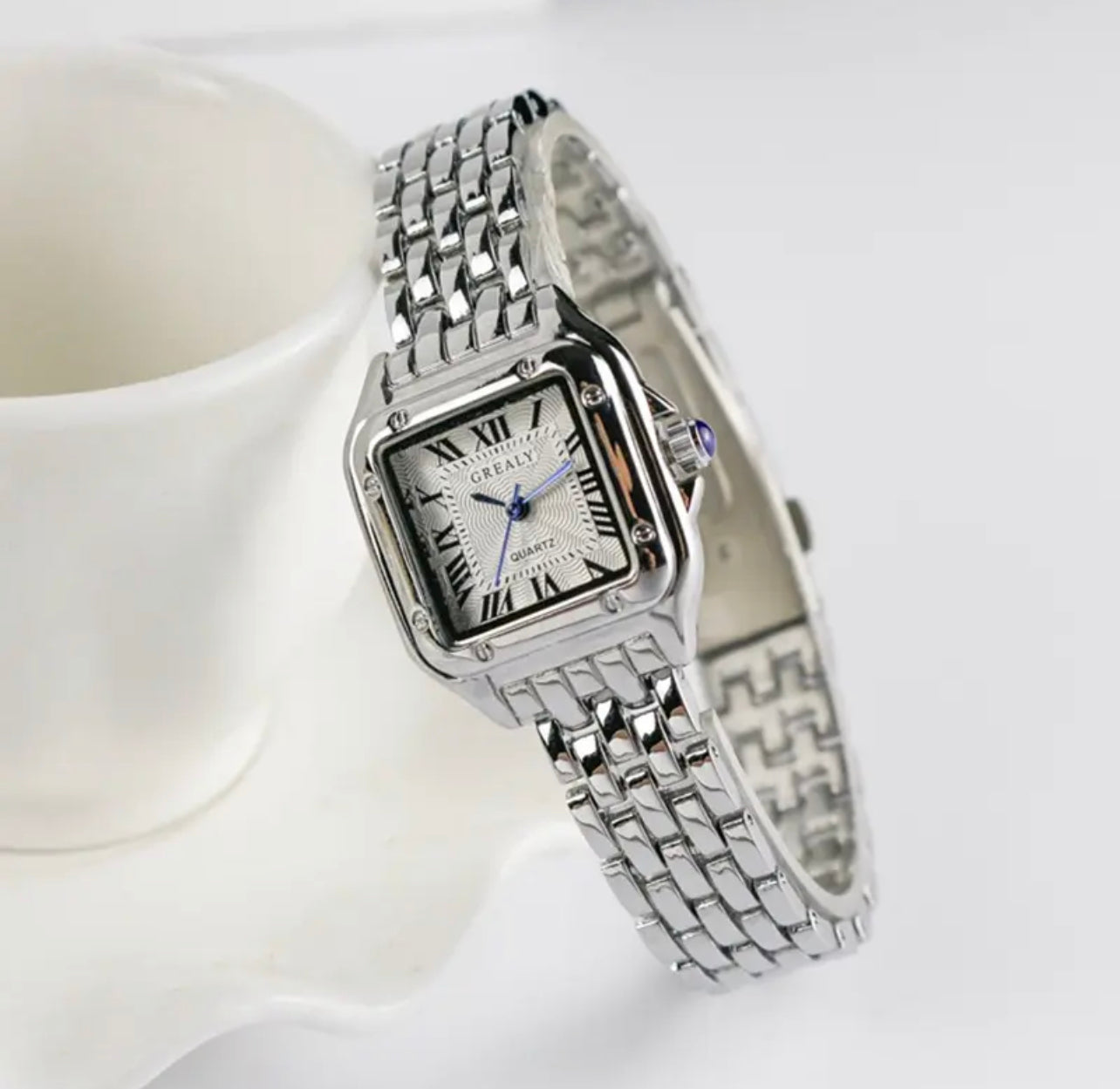 Caroline Luxury Roman Scale Square Watch