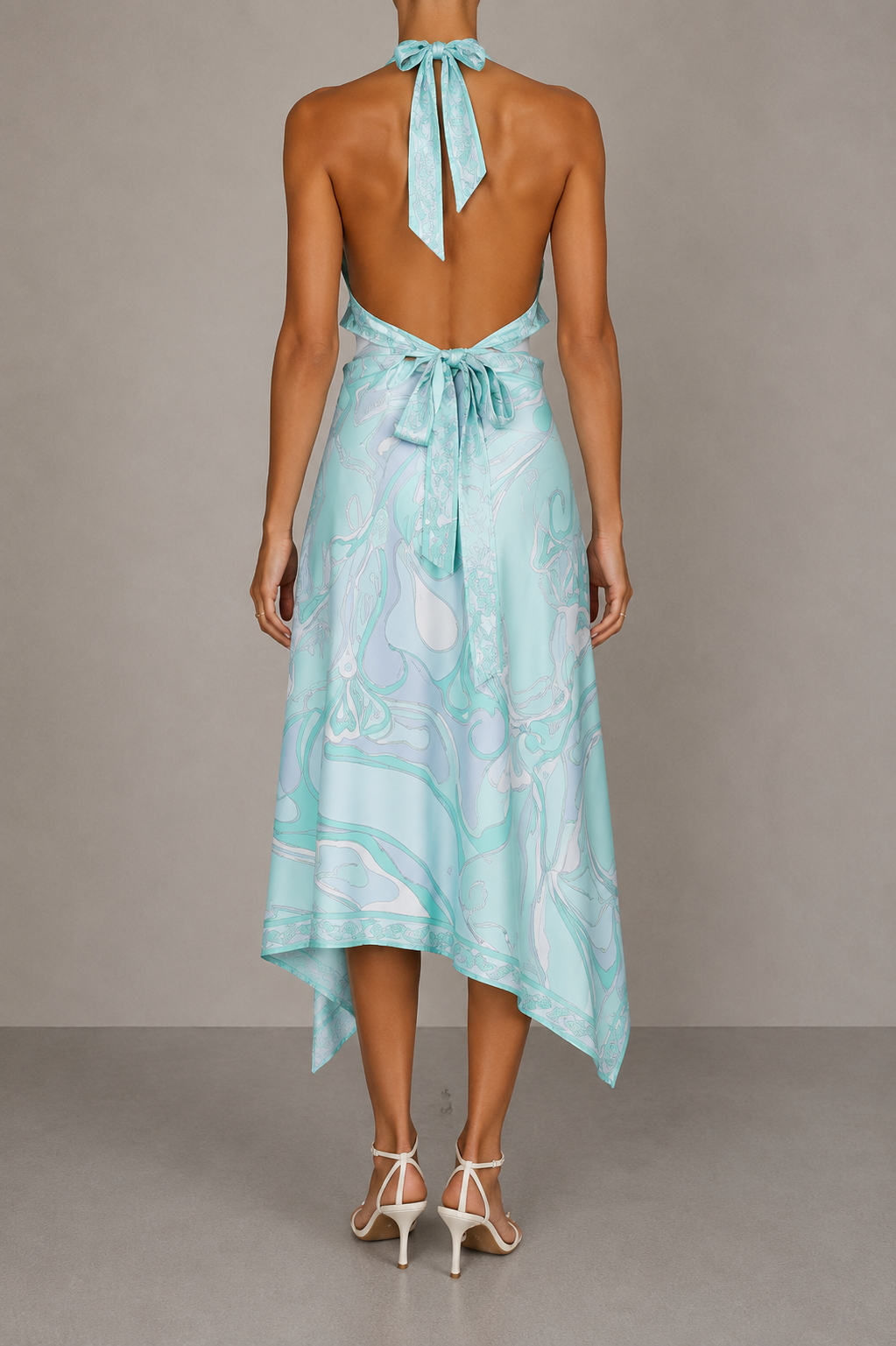 Elegantes zweiteiliges Damen-Set mit Halter-Top & Maxirock