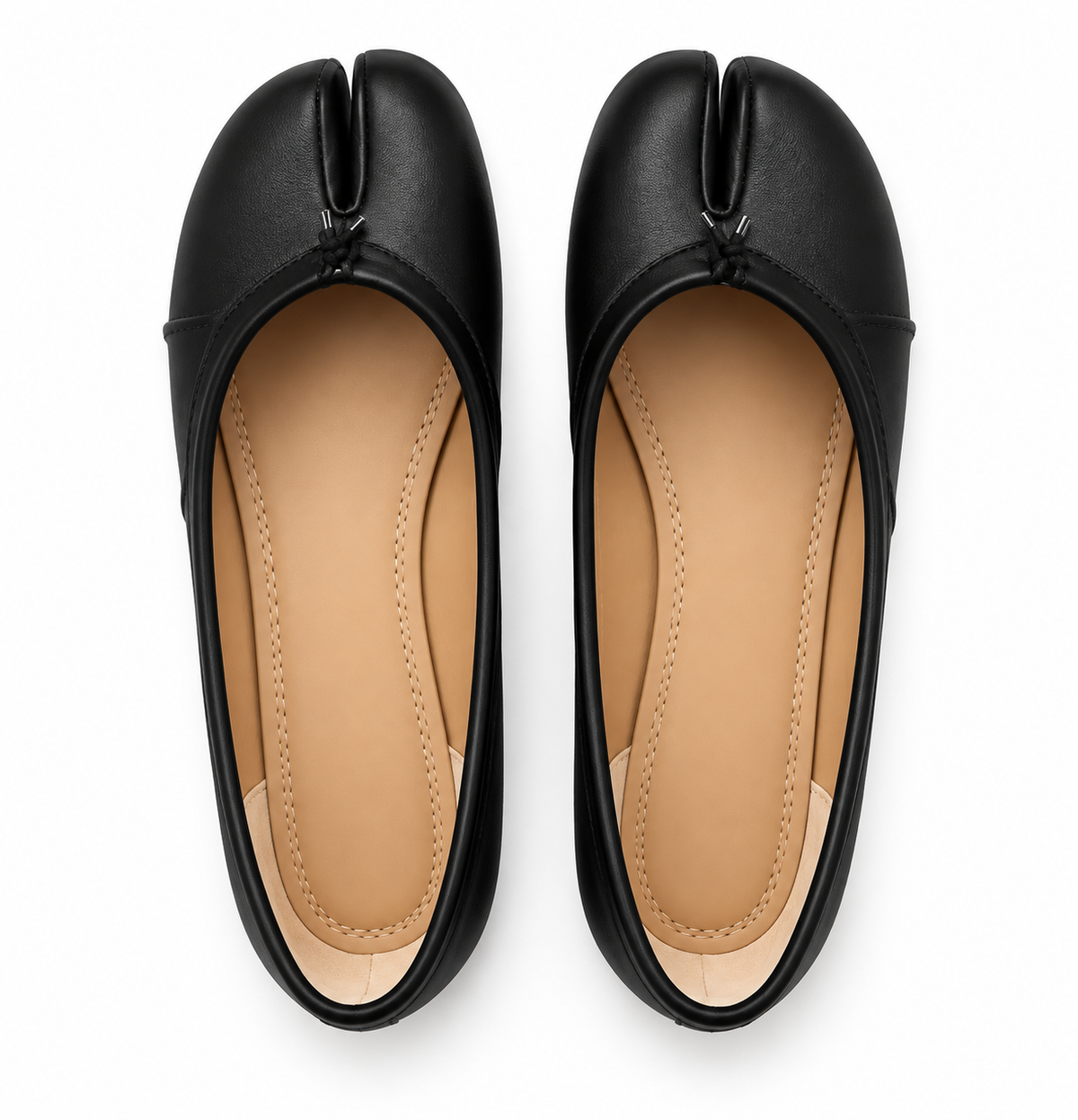 Élise Tabi – Damen Tabi Schuhe Ballerinas in Lederoptik