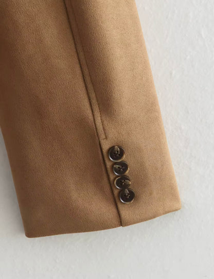 Olivia Wildleder Jacke