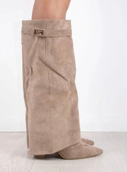 Sophia Luxe Wedge Heel Boots