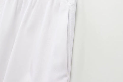 Süßes Off-Shoulder Set – Wellenkante & Plissee-Design