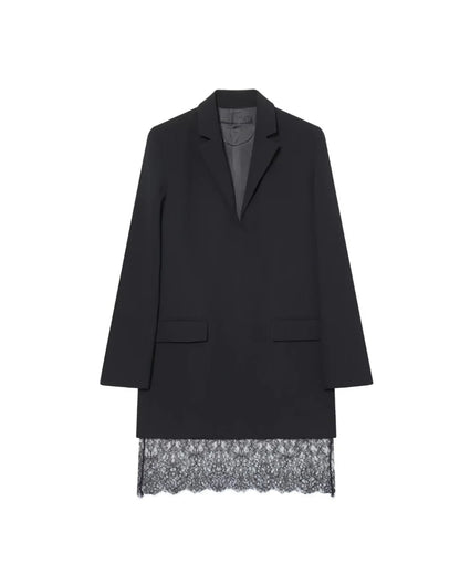 Elegantes Spitzen-Blazer-Minikleid