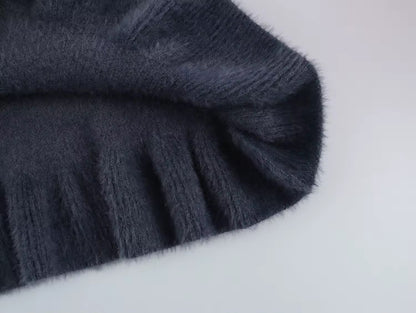 Luxury Pearl – Kunstpelz Kleid mit Perlen-Deko