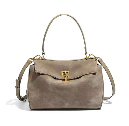Suede Luxe Bag – Retro Shoulder & Handbag