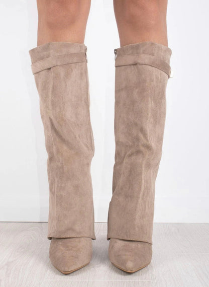 Sophia Luxe Wedge Heel Boots