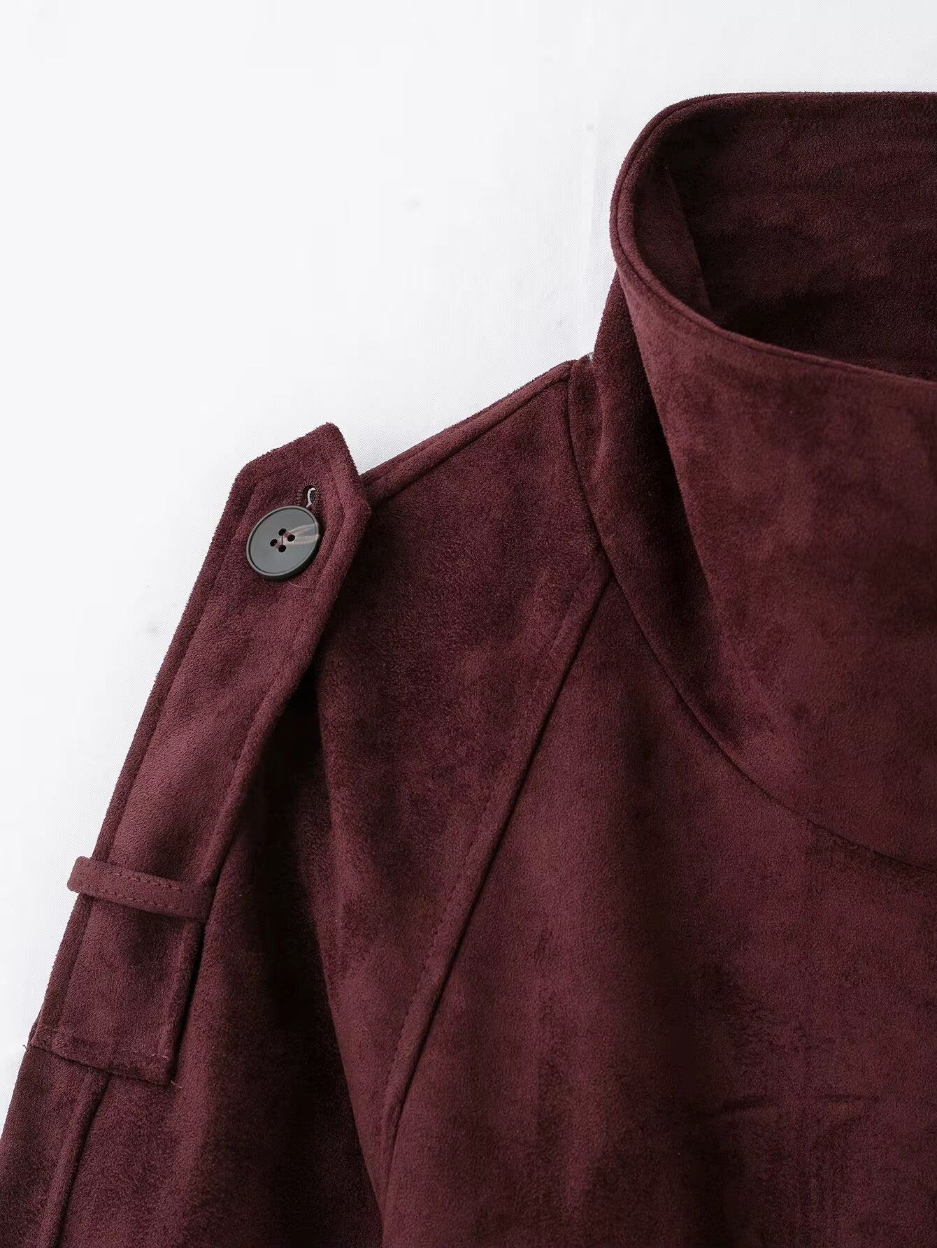 Damen Wildlederjacke mit Gürtel