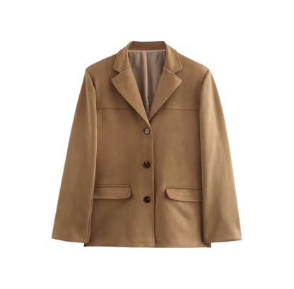 Olivia Wildleder Jacke