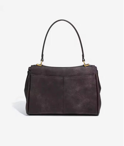 Suede Luxe Bag – Retro Shoulder & Handbag
