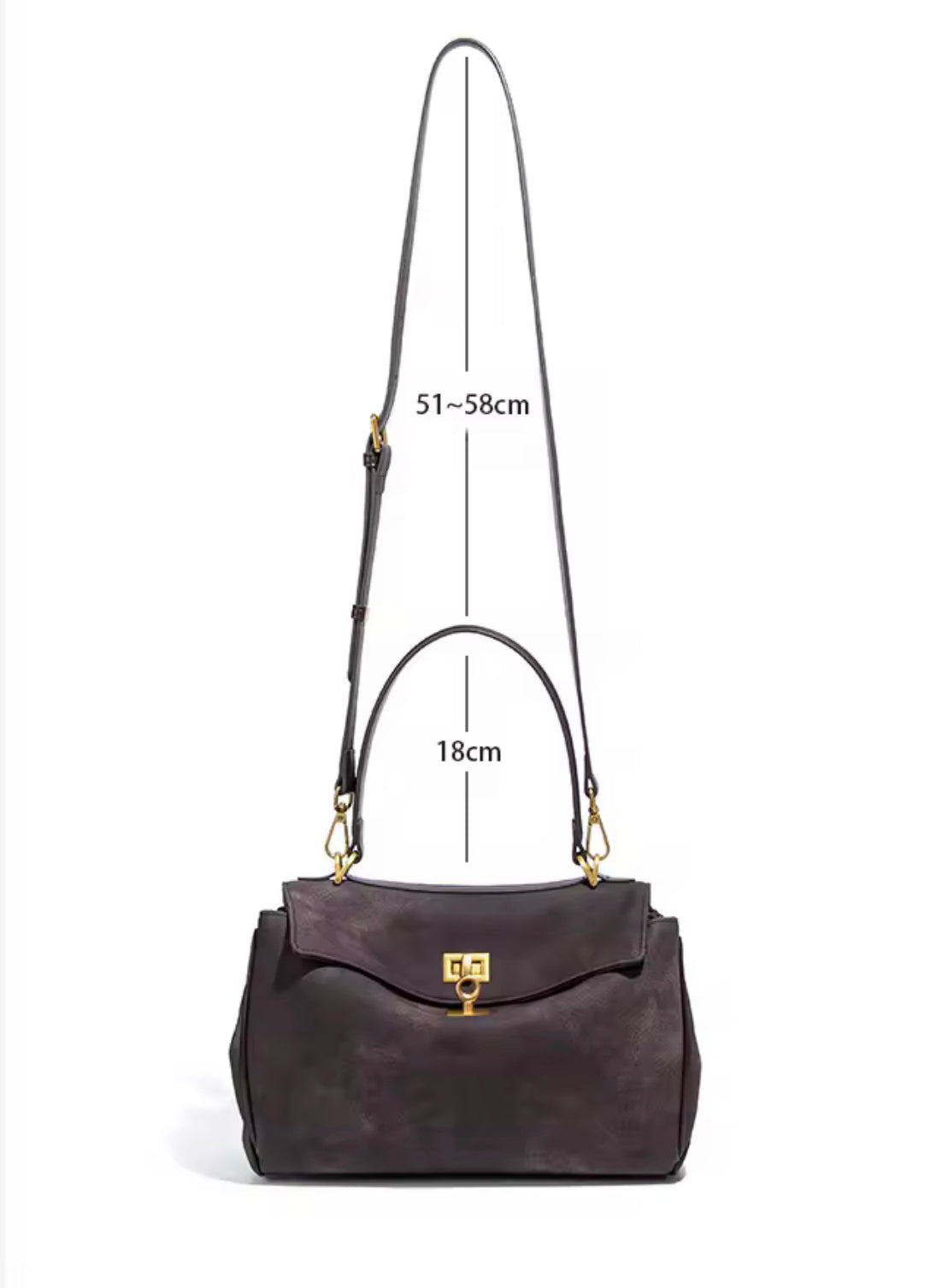 Suede Luxe Bag – Retro Shoulder & Handbag