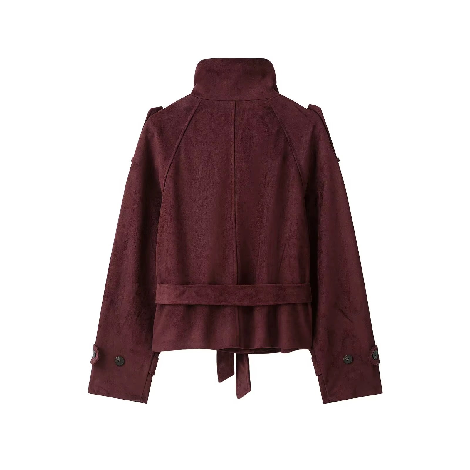 Damen Wildlederjacke mit Gürtel