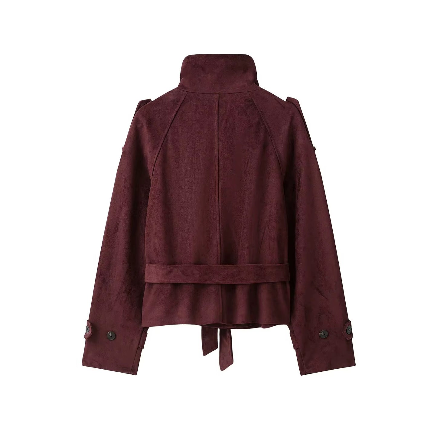 Damen Wildlederjacke mit Gürtel