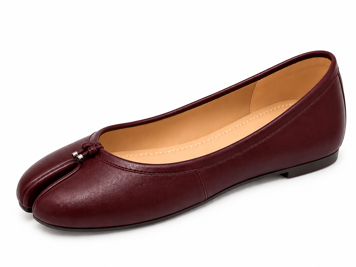 Élise Tabi – Damen Tabi Schuhe Ballerinas in Lederoptik