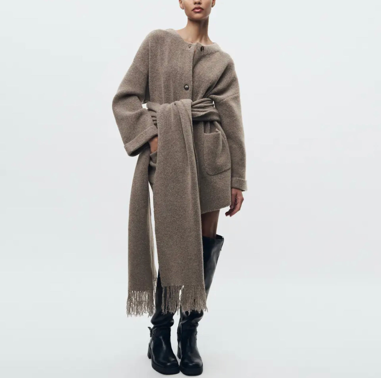 Emily Coat With Scarf