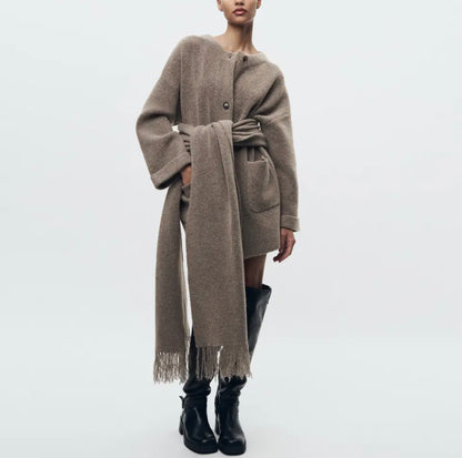 Emily Coat With Scarf