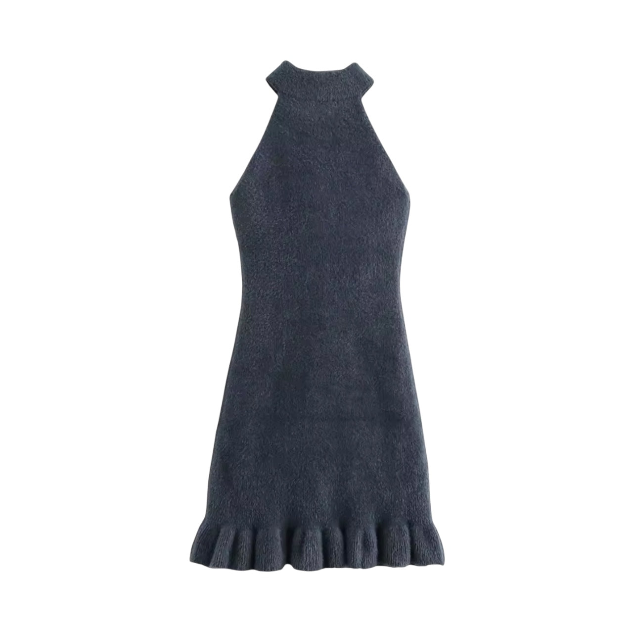 Luxury Pearl – Kunstpelz Kleid mit Perlen-Deko