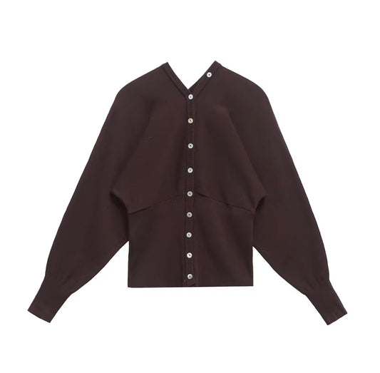 Charlotte Vintage-Strickjacke