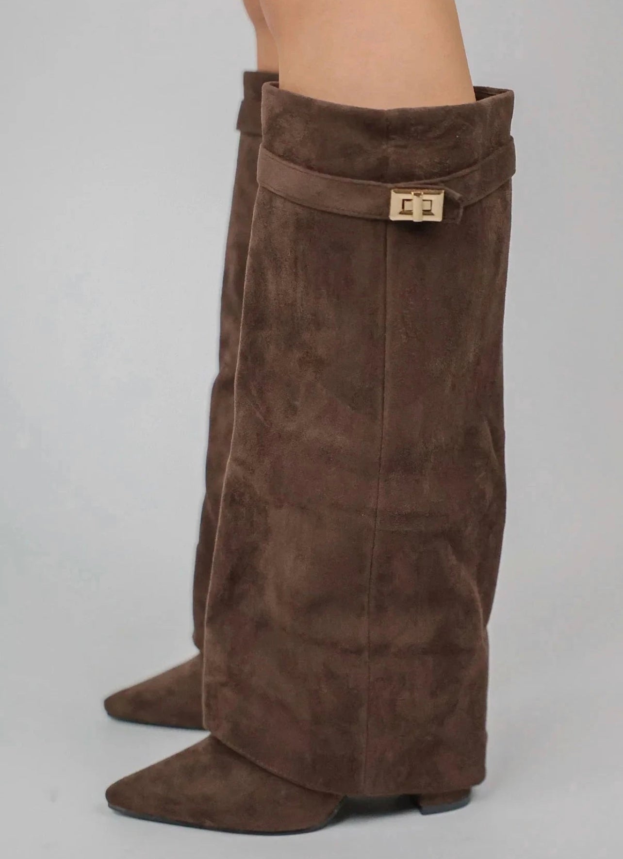 Sophia Luxe Wedge Heel Boots