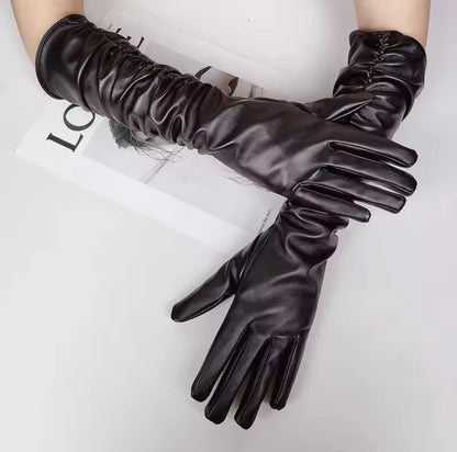 Harper Long Leather Gloves