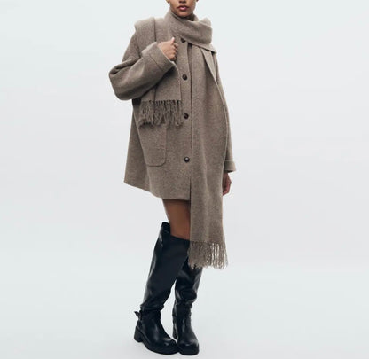 Emily Coat With Scarf