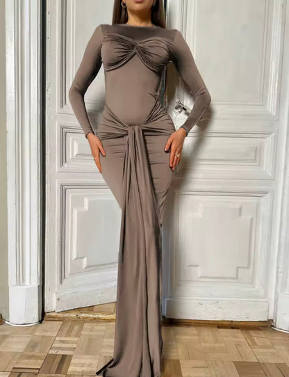 Tossy Plissee Maxi-Kleid