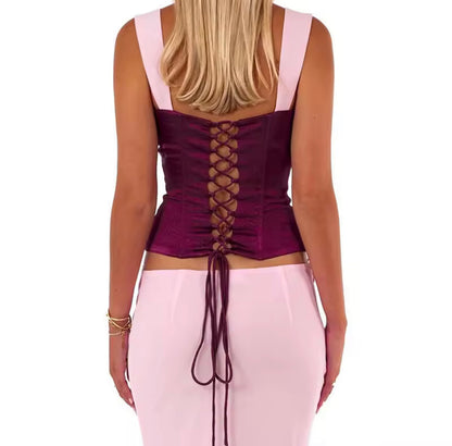 Juliette Zweiteiler – Elegantes Patchwork-Set