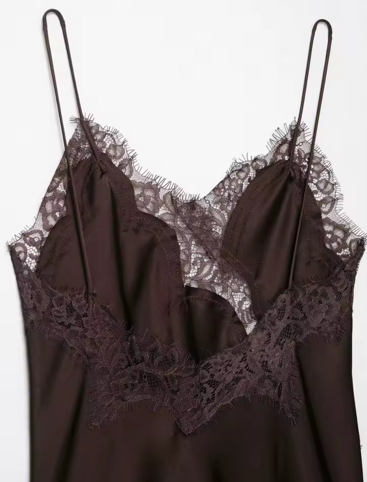 Sally Satin Spitzen Kleid