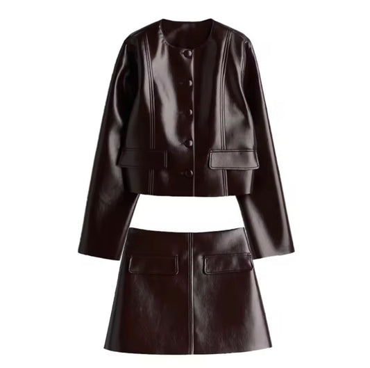 Chloe PU-Leder Set