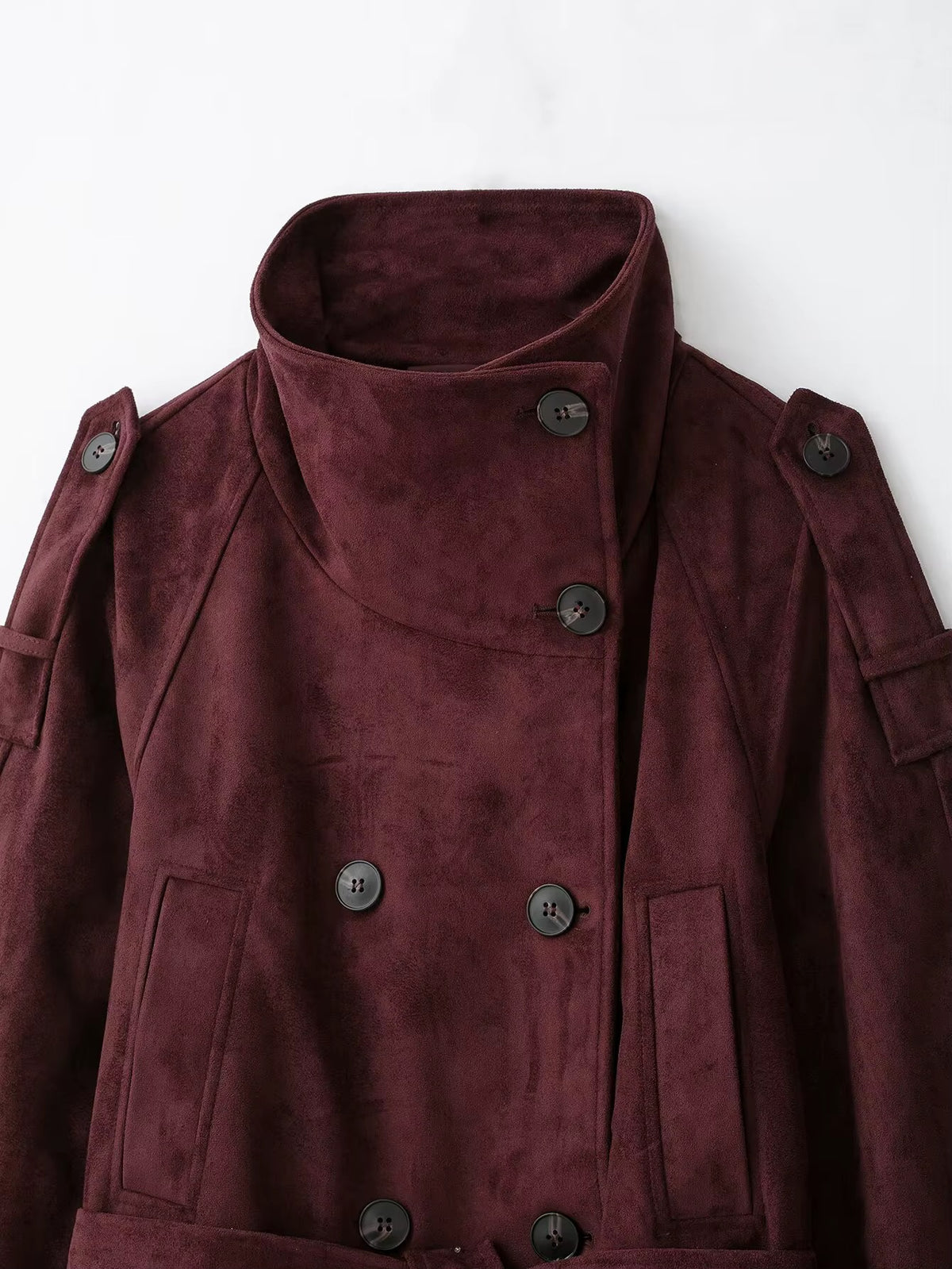 Damen Wildlederjacke mit Gürtel