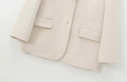 Leonore Faux-Fur-Blazer