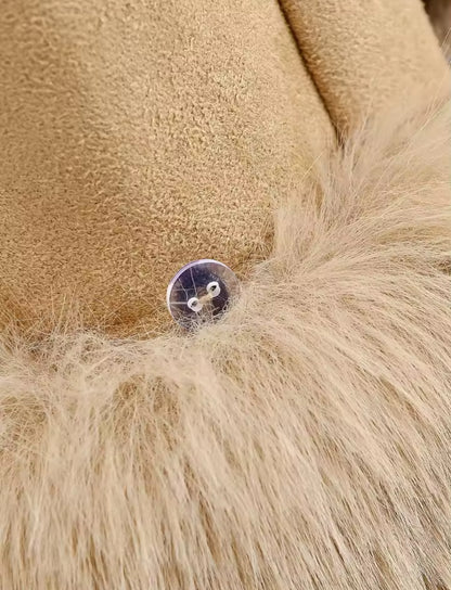 Serena Mantel mit Fellkragen