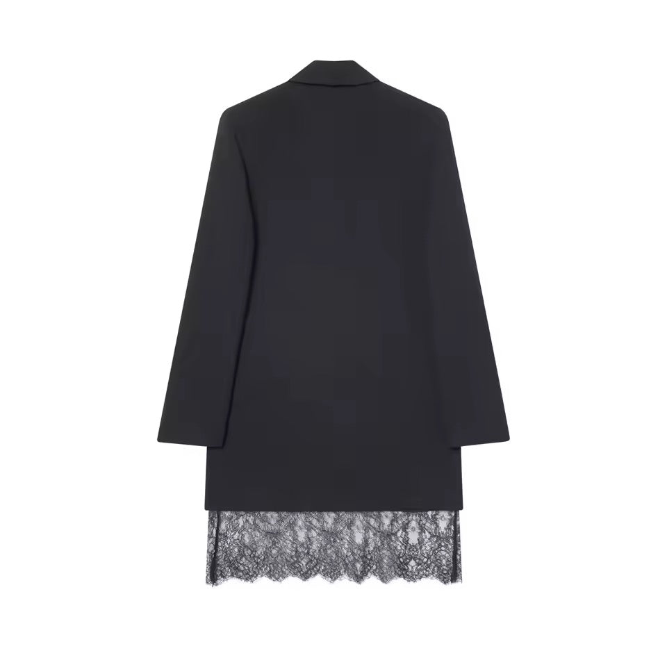 Elegantes Spitzen-Blazer-Minikleid