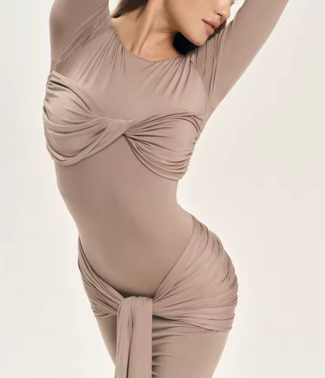 Tossy Plissee Maxi-Kleid
