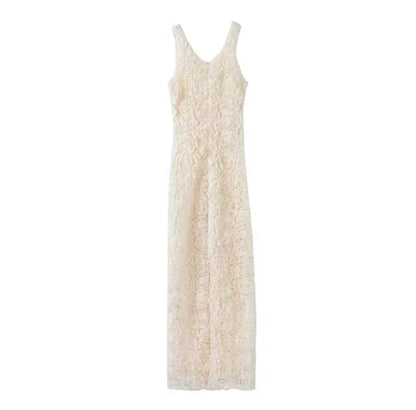 Amelia 3D-Blumen Midi Dress
