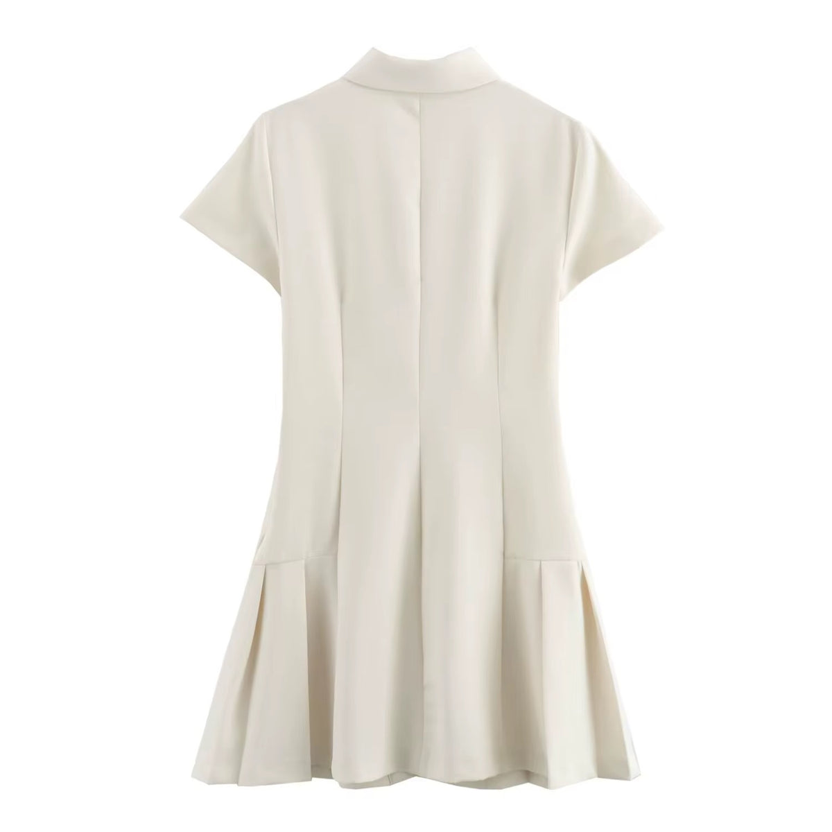 Élise Paris – Damen Hemdkleid Mini Kurzarm