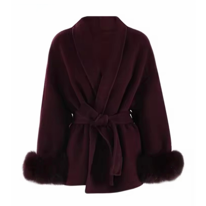 Amelia doppelseitiger Wollmantel