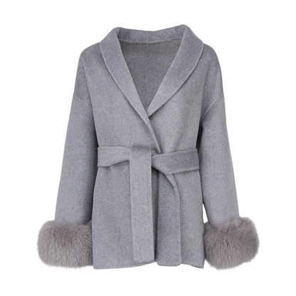 Amelia doppelseitiger Wollmantel